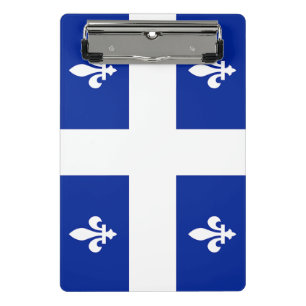 Mini clipboard with flag of Quebec, Canada