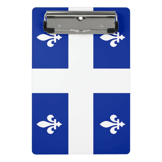 Mini clipboard with flag of Quebec, Canada (Front)
