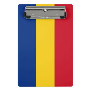 Mini clipboard with flag of Romania