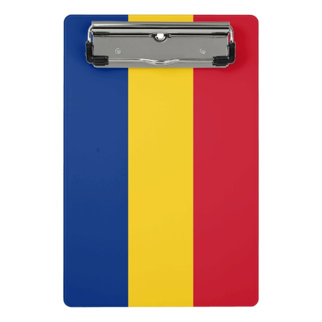 Mini clipboard with flag of Romania (Front)