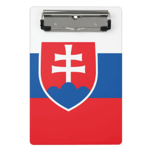 Mini clipboard with flag of Slovakia