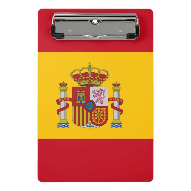 Mini clipboard with flag of Spain (Front)