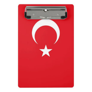 Mini clipboard with flag of Turkey