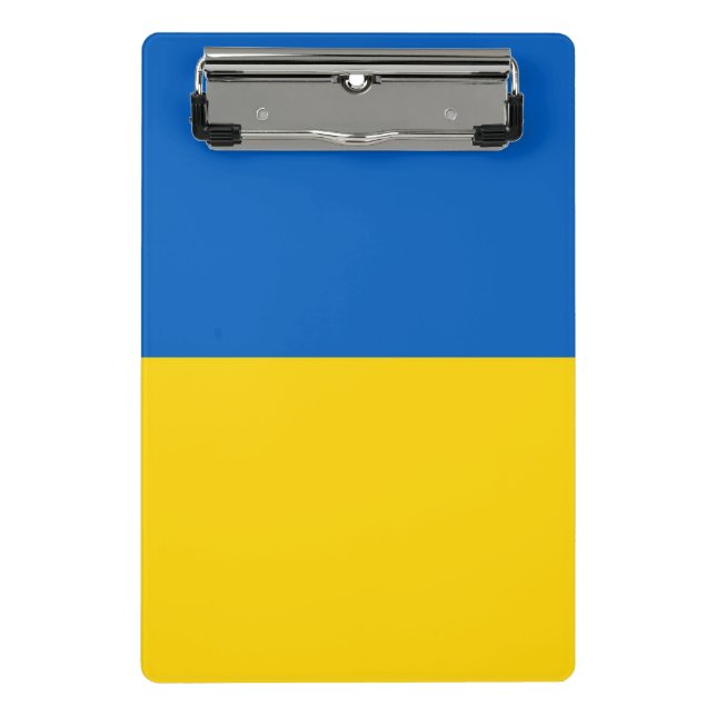 Mini clipboard with flag of Ukraine (Front)