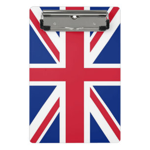 Mini clipboard with flag of United Kingdom