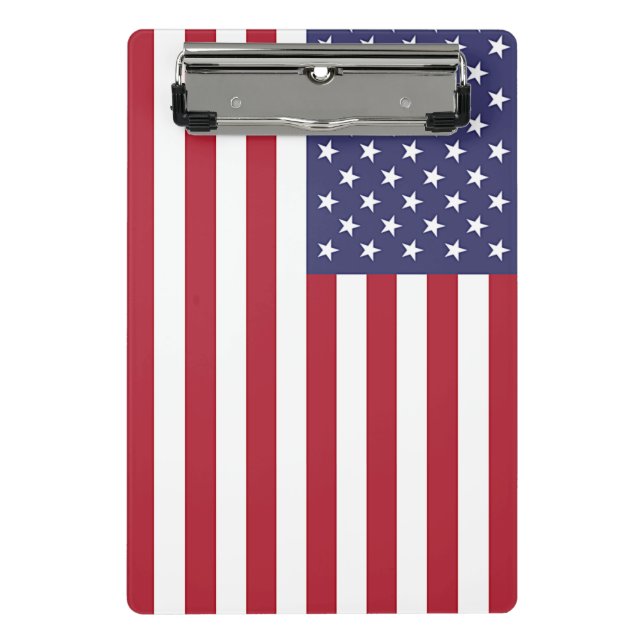 Mini clipboard with flag of USA (Front)