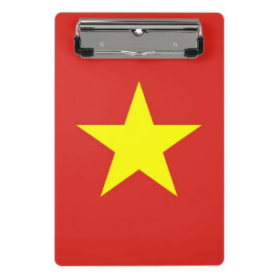 Mini clipboard with flag of Vietnam