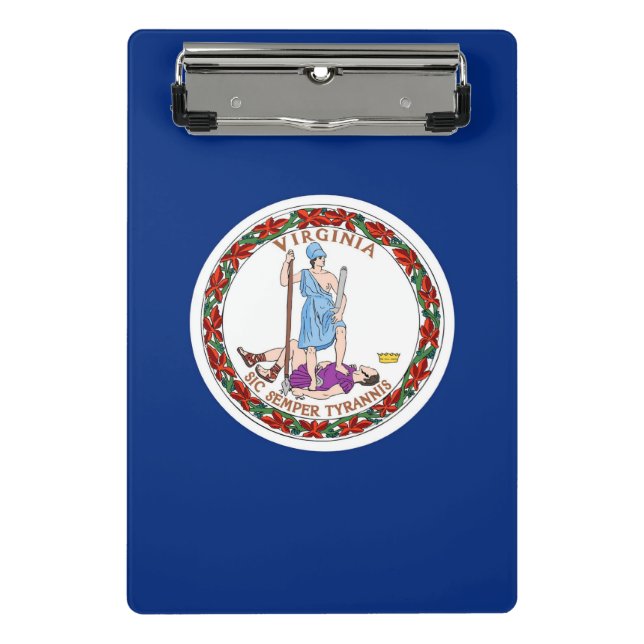 Mini clipboard with flag of Virginia, USA (Front)