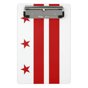 Mini clipboard with flag of Washington DC, USA