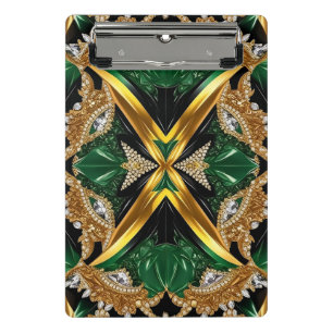 Mini clipboard with Jamaican Colours