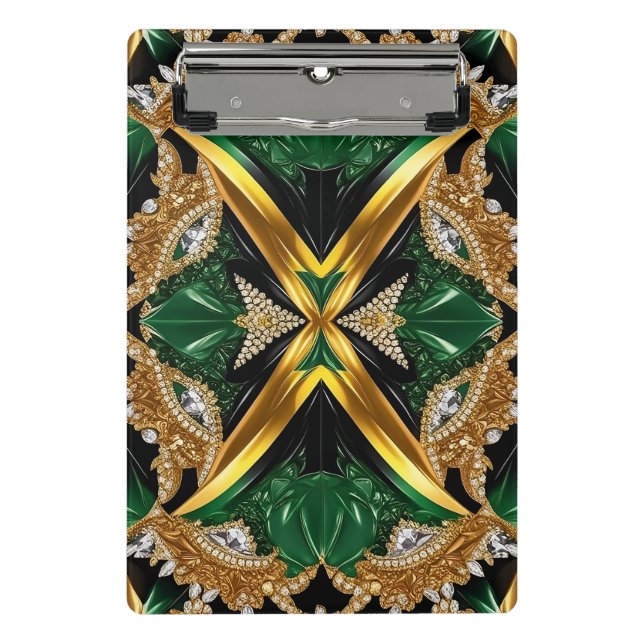 Mini clipboard with Jamaican Colours (Front)