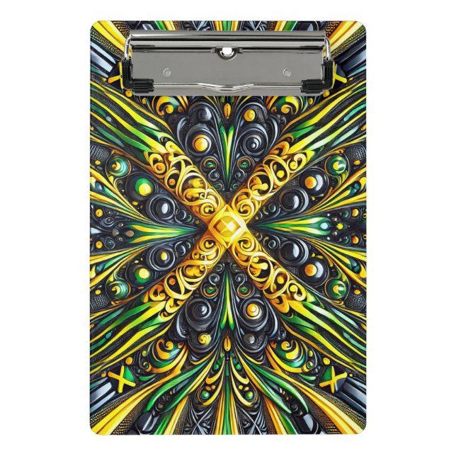 Mini clipboard with Jamaican Colours (Front)