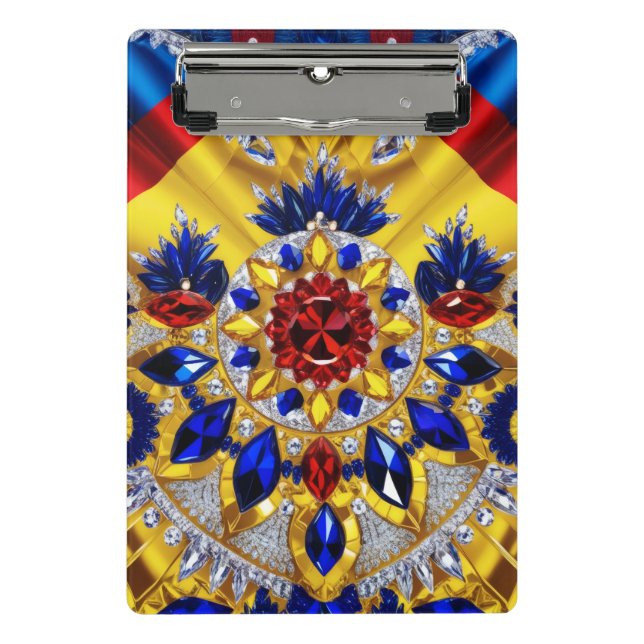 Mini clipboard with Romania Colours (Front)