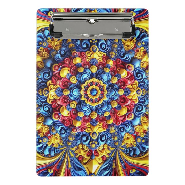 Mini clipboard with Romanian Colours (Front)