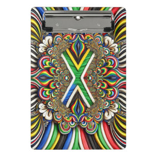 Mini clipboard with South African Colours