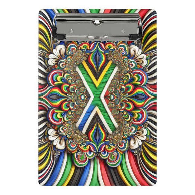 Mini clipboard with South African Colours (Front)