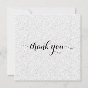Mini Clouded Paper Design Folded  Thank You Card