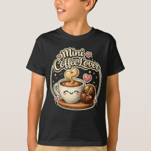 Mini Coffee Lover cute kids coffee gift idea T-Shirt