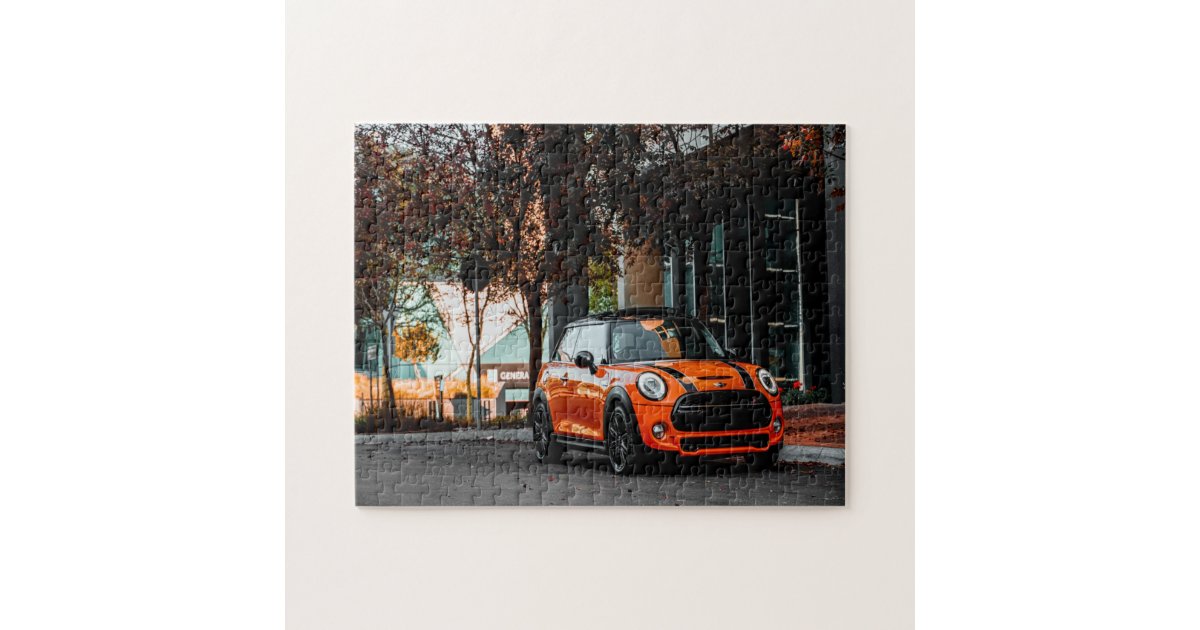 Mini Cooper car Jigsaw Puzzle Zazzle