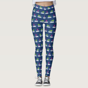 Mini Cooper Christmas Traffic Leggings