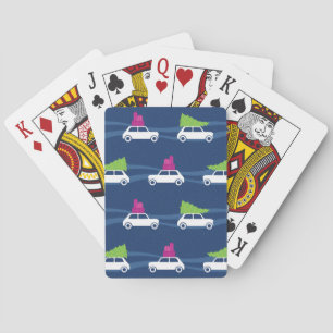 Mini Cooper Christmas Traffic Playing Cards