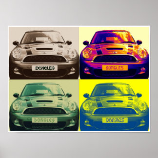 Mini Cooper collage (poster) Poster