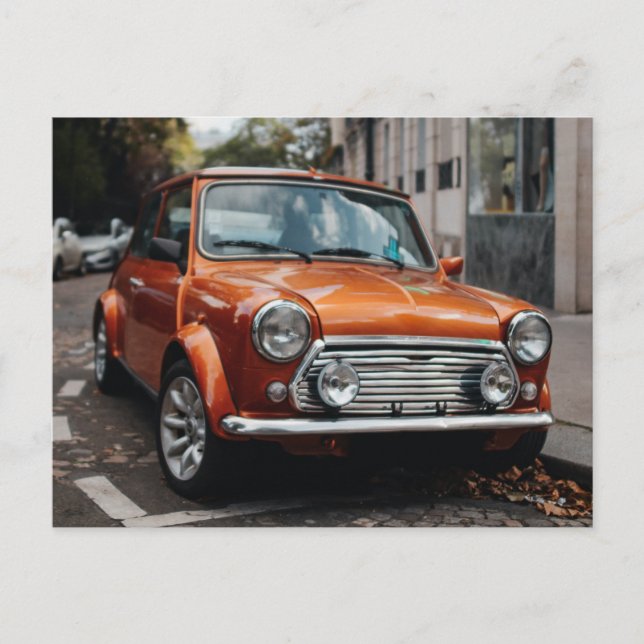 Mini Cooper Monte Carlo Italian job car postcard (Front)