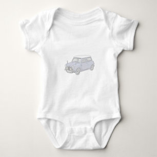 Mini Cooper Vintage-coloured Baby Bodysuit