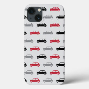 Mini Coopers on the Go - Red & Black iPhone 13 Case