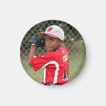 Mini custom photo magnet - sports team support!