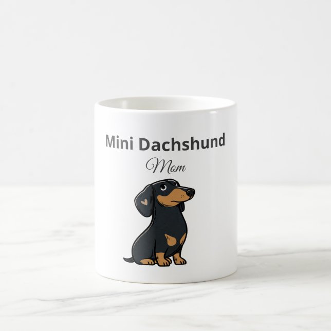 Mini Dachshund Mum Mug Cute Wiener Gift (Center)