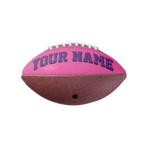 Mini DARK PINK AND PURPLE Personalized Football American Football