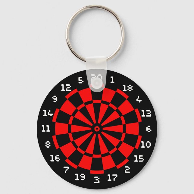 Mini Dartboard Key Ring (Front)