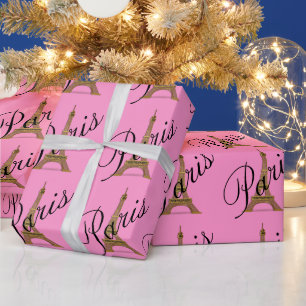 Mini Eiffel Tower Paris Wrapping Paper