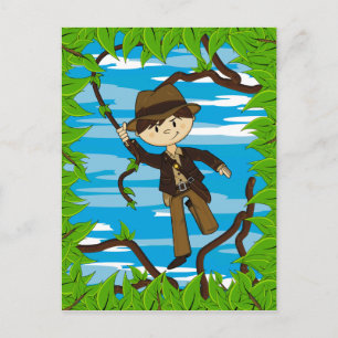 Mini Explorer on Jungle Vine Postcard