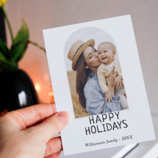 Mini Family Photo Winter Holiday Card