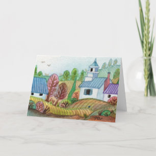 Mini Farmland Lakescape Card