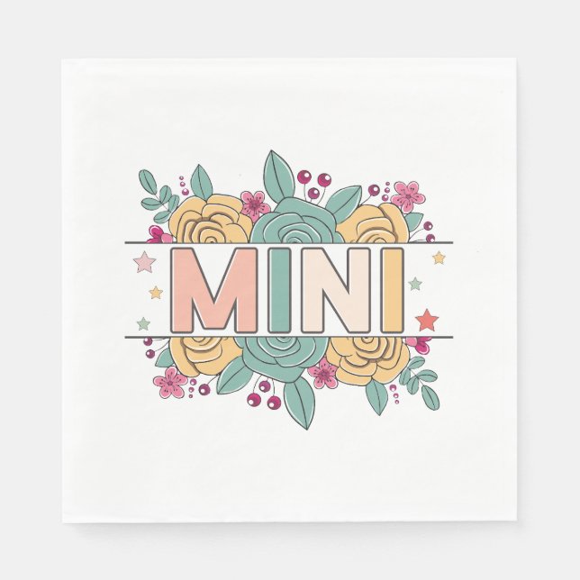Mini Flower Napkin (Front)