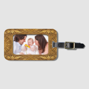 Mini Frame - antique I + your Photo Luggage Tag