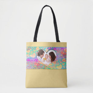 Mini Frame - Heart ART VI + your Photo Tote Bag