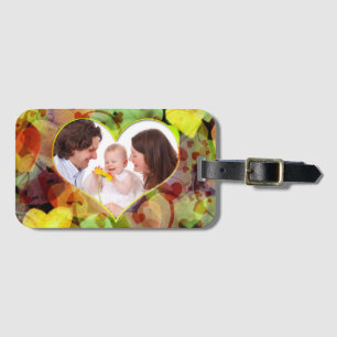 Mini Frame - Hearts V + your Photo Luggage Tag