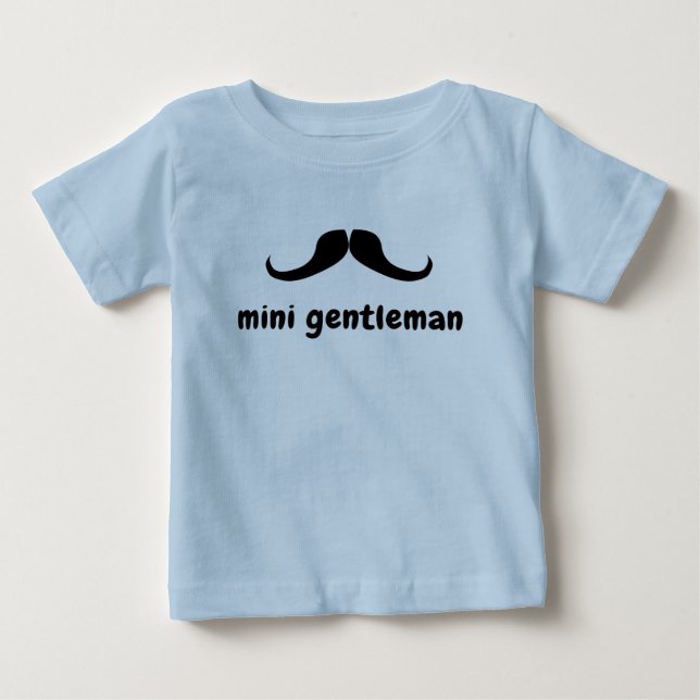 Mini gentleman Baby Romper T-Shirt (Front)