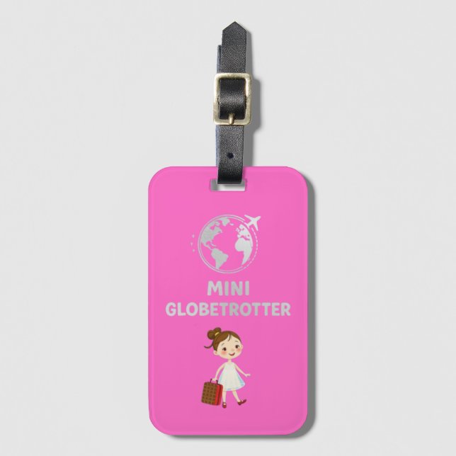 Mini Globetrotter  Luggage Tag (Front Vertical)
