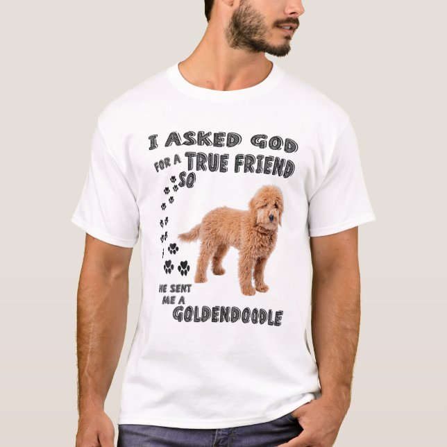 Mini Goldendoodle Quote Mum, Doodle Dad Art Cute G T-Shirt (Front)