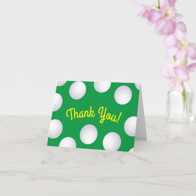 Mini Golf Balls Birthday Party Kids Sports Card (Orchid)