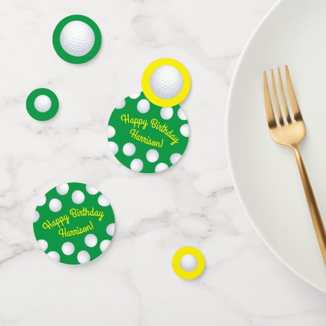 Mini Golf Balls Birthday Party Kids Sports Confetti (Group)