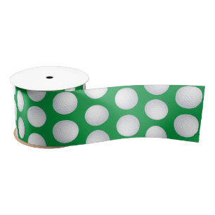 Mini Golf Balls Birthday Party Kids Sports Satin Ribbon