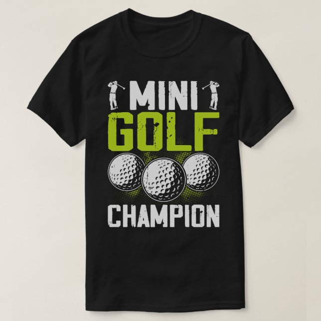 Mini Golf Champion T Shirt For Women Men (Design Front)