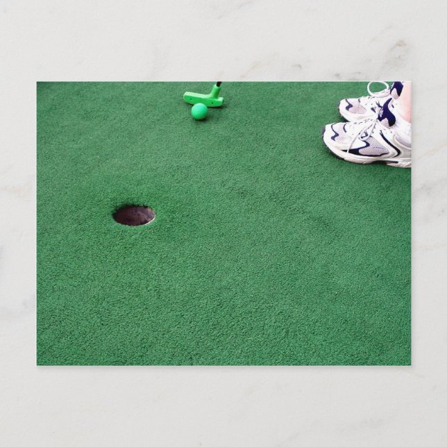 Mini Golf Invite Postcard (Front)