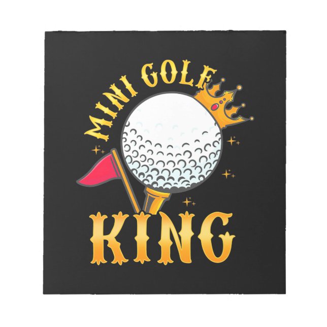 Mini Golf King Notepad (Front)